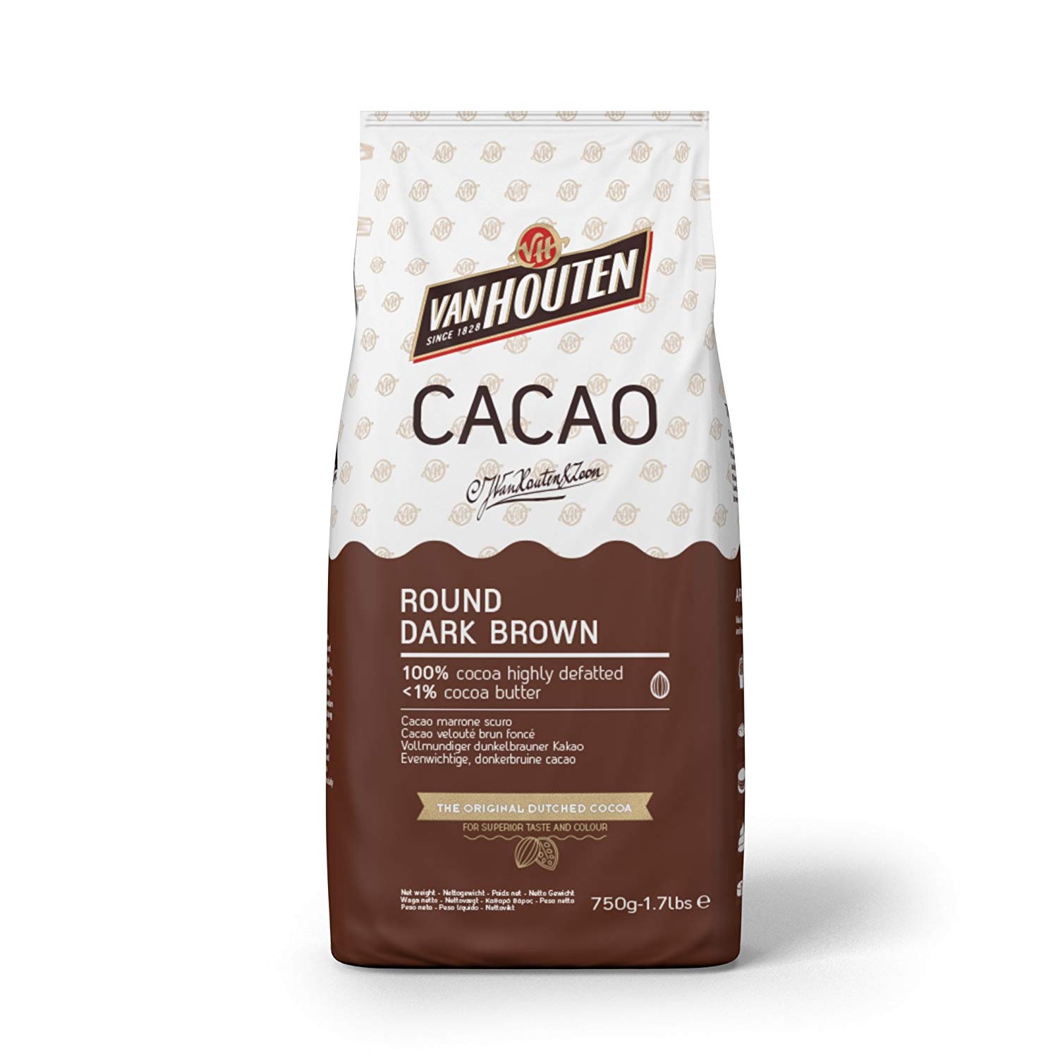 купить Какао порошок темно-коричневый Van Houten < 1% DCP-01R102-VH-61V  0,75кг 