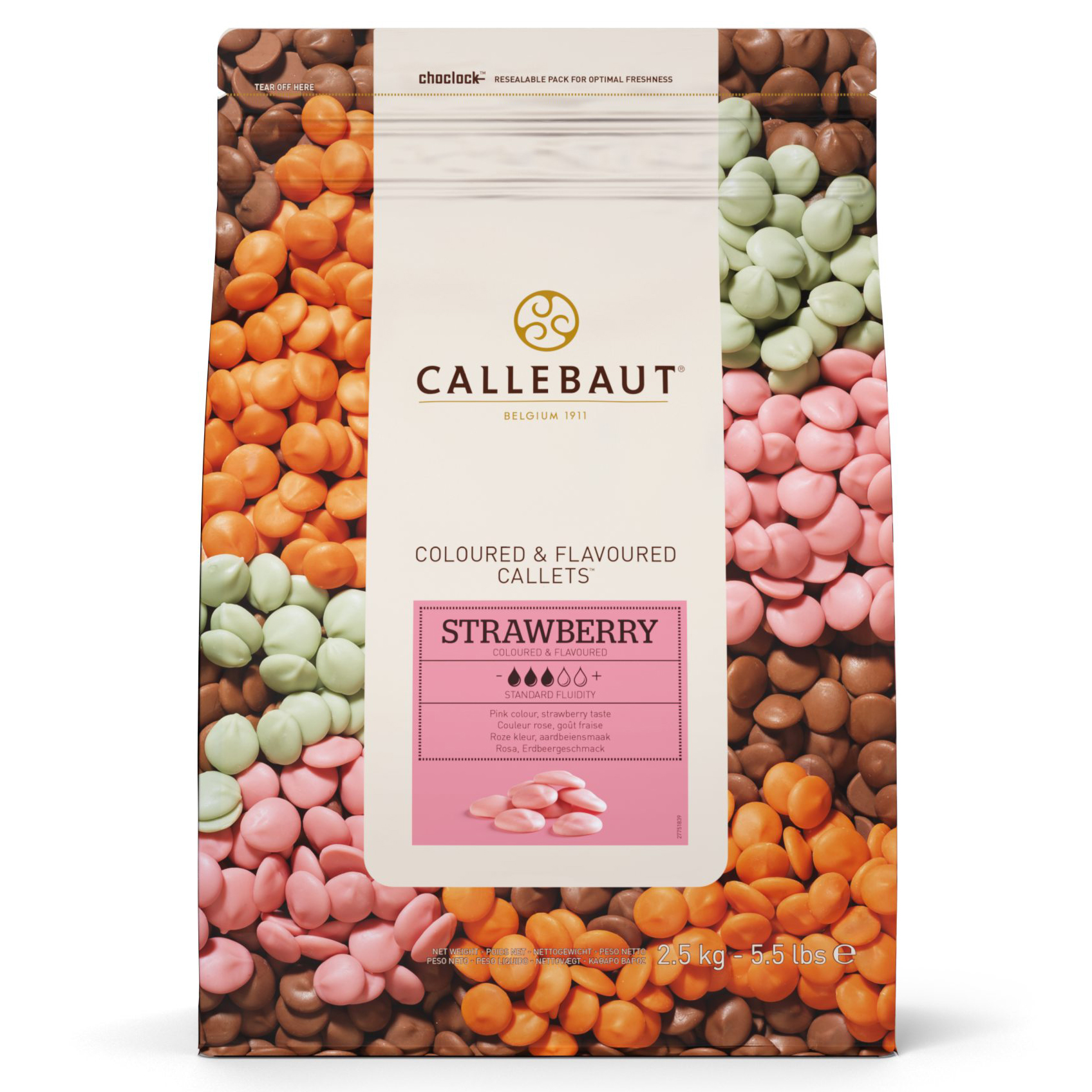 купить Шоколад цветной розовый Callebaut STRAWBERRY-RT-U70 (В)