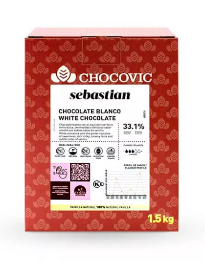 купить Шоколад белый Chocovic Sebastian 33,1% CHW-S4CHVC-69B 1,5кг