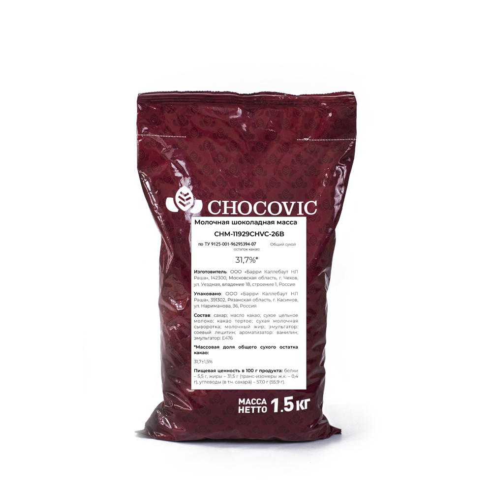 купить Шоколад молочный Chocovic 33% CHM-11929CHVC-26B 1,5кг