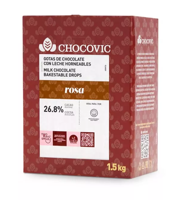 купить Термостабильные капли из молочного шоколада Rosa Chocovic 26,8% CHM-DR-852CHCV-69B 8*1,5кг