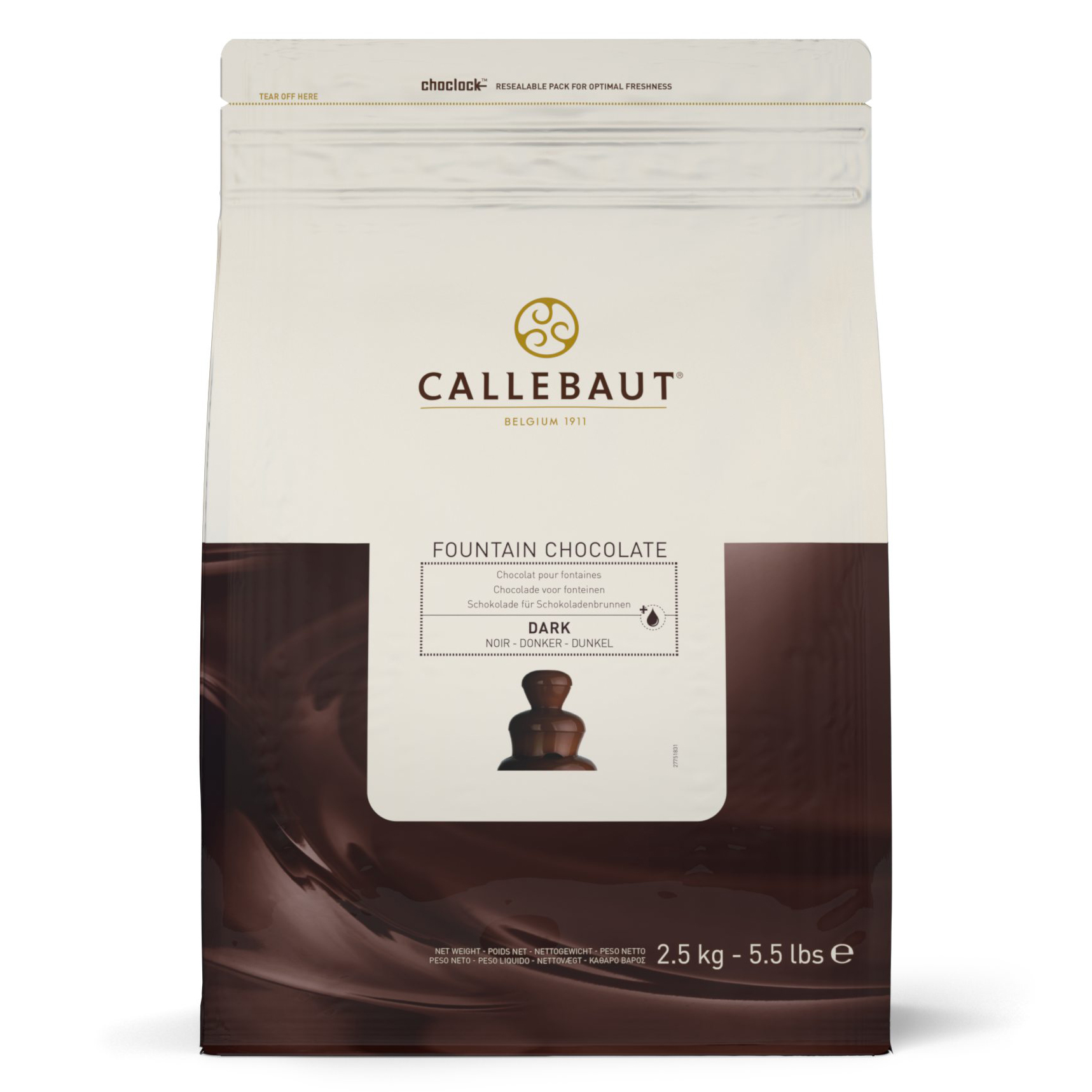 купить Шоколад темный  для фонтанов Callebaut 56.9%  CHD-N811FOUNRT-U71 2,5 кг