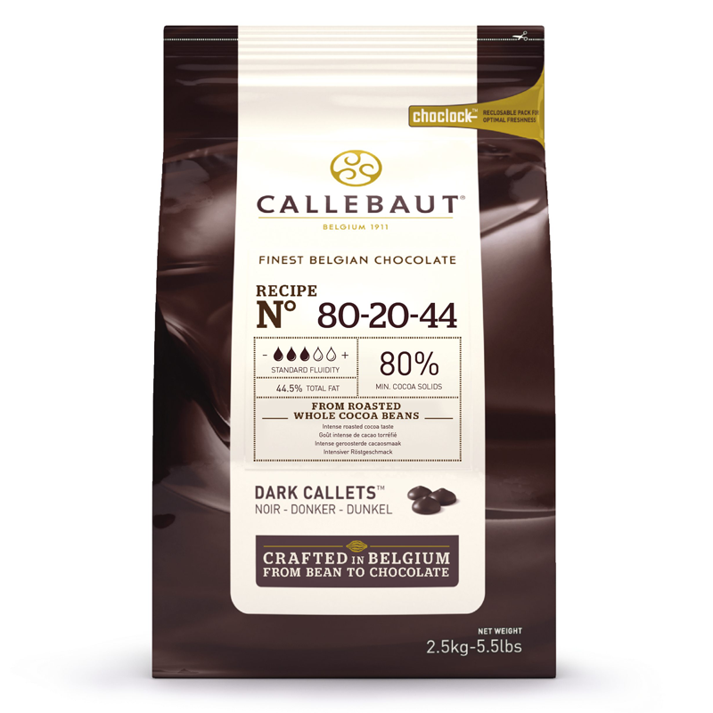 купить Шоколад горький Callebaut 80% 80-20-44-RT-U71 8*2,5кг