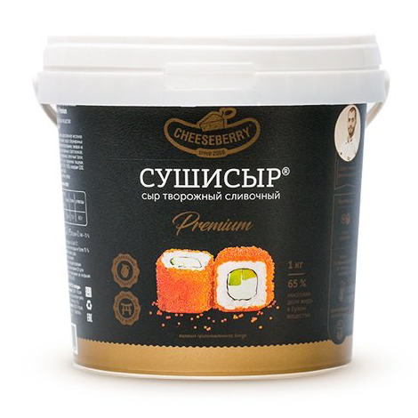 купить Сыр творожный сливочный Сушисыр Premium Чизберри 65% (3 кг)