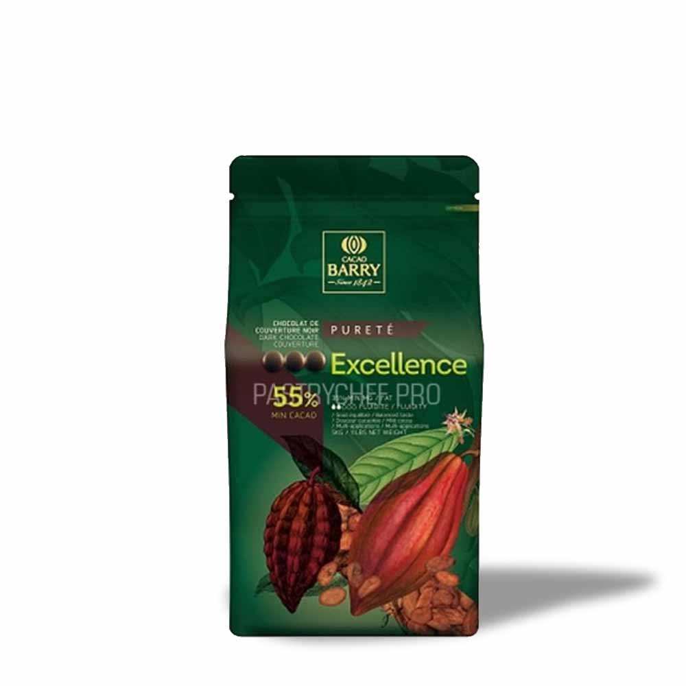 купить Шоколад темный Excellence 55% Cacao Barry CHD-R55EXEL-RT-U72 5 кг