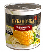 купить Кукуруза сахарная ТМ Кубаночка ж/б 0,4 кг (12 шт)  в интернет-магазине